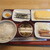 福島鎌田食堂 - 料理写真:ご飯、味噌汁、甘い玉子焼き、ウインナー、海苔、漬物