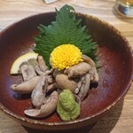 うなぎ四代目菊川 - 肝わさ これは美味しいです 臭みが無いです これだけ食べに来る価値有りです