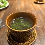 Wakabadou - ランチセットのスープは優しい味の野菜スープ