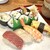 大鯛寿司 - 料理写真:天巻とにぎり4貫