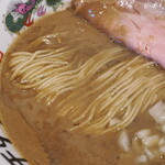 NIBOSHI MANIA - キング・オブ・マニア・ドニボプレッソの麺。きれいにそろえてある
