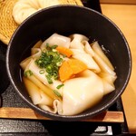 五代目 花山うどん - 銀座御膳 花山かけ 鬼ひも川（ハーフ）