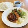 Gasuto - (水)日替わりランチ(ミニチーズINハンバーグてり焼きソース&海老フライ) 720円