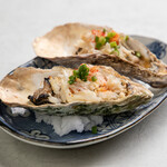 Grilled Oyster, snow crab and crab miso butter 2 pieces
