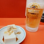 らーめん一龍 - ビール注文で冷奴サービス！？