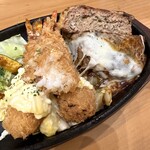 Redline Chubo - 蝦仁炸蝦與漢堡斷面