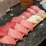 春駒 - まぐろ　とろ　はまち　はまち腹　いか