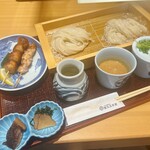 寛文五年堂 秋田店 - 生麺・乾麺味比べ　比内地鶏の串焼きセット