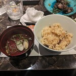 Miyazakitori Haneya - 鶏ご飯とお吸い物