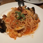 TRATTORIA Italia - 海の幸のトマトソース　スパゲッティ”ペスカトーレ”