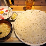 245115153 - 稲庭うどん 七蔵特製スープつけ麺（大） プラス ミニ丼ぶりセット