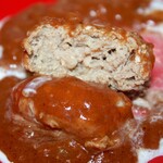 蚕室カフェ かみず - 自家製ハンバーグ