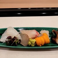 馬車道 大かわ - お造り５種盛り