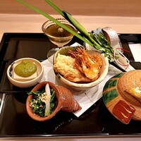 馬車道 大かわ - 八寸は兜と菖蒲