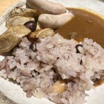 Genkininaru Noujou Resutoran Mokumoku - カレー美味しいです　ごぼうトッピング