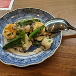 小菜中華-YUÁN- - 帆立と海老の藻塩炒め