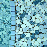 中村屋 - 湯船　職人技のタイル