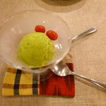 中村屋 - デザート　バジルのシャーベット