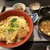 尾花 - 料理写真:ヒレカツ丼、小鉢で飲めます