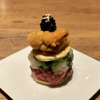 焼肉 うしみつ 恵比寿本店 - 和牛のパイキャビユッケ