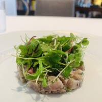 オステリア バッコ - ①【前菜】
                    鰤+辛味大根+オリーブ油のタルタル