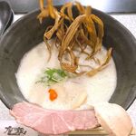 鶏soba座銀 - 鶏soba￥1,100＋燻製玉子￥200　2024.4.25