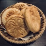 Trattoria Annamaria - 大判焼きみたいなのにハム挟んで