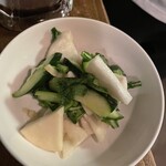 スタンディング　８オンス - きゅうりとかぶの漬物200円