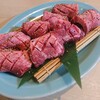 黒毛和牛ホルモン 大衆焼肉しんすけ - 厚切り上野塩タン(1099円)×2