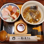 鮨の安さん - 海鮮丼とニシンそばセット