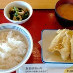 仙台中野食堂 - キスと筍の天ぷら