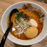 Katsugiya - 排骨カレー担々麺＋味玉