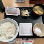 なか卯 - こだわり卵の納豆朝食（ご飯大盛）