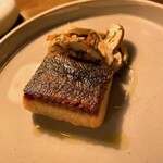 ダ マッサ - 燻製サクラマス　マッシュルーム　絶品