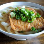 手打うどん たむら - かけ+お揚げ