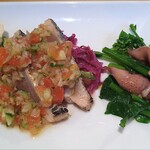 PIZZERIA LUNA E MARE - カツオのカルパッチョとほたるいかのマリネ