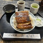 八舟 - うな丼セット　中ダブル丼　大盛り　3,575円
