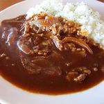 オアシスブルーカフェ - ハヤシライス（ドリンクセット）８００円