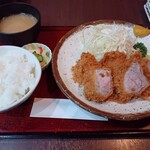 とんかつ 鉄 - ヒレカツ定食1600円
