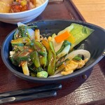 ぼんぼり - ネギヌタ、野菜炒め