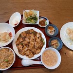 上海料理 富々樓 - スーパーランチ(2,000円)　麻婆豆腐&海老のマヨネーズソース