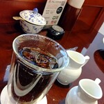 Saryou Siki Tsubakiya - セットのアイスコーヒー