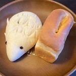 えんツコ堂 製パン - 西荻ハリーくん、2種のチーズパンオレ