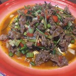 Nixi Ku - 小炒黃牛肉（牛肉と赤唐辛子の炒め)