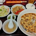 Ronkou Chuucha - 麺セット③汁無し麻辣マーボー豆腐あん麺1,150円