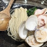 柳麺 呉田 - 蛤と鯛の旨味つけ麵1200円税込