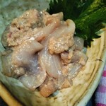 かず坊 - カワハギ肝あえ