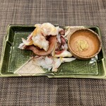 Taishou Zushi - アカイカのエンペラ&ゲソの塩焼き