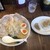 麺屋 空 - 料理写真:味玉みそチャーシューメンと半餃子の全容