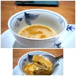 Refugeforestiere 五島 - ＊ズワイガニのスフレ・・蟹の旨味を感じるソース（スープ）がいいお味で、フランも滑らか食感で美味しい。